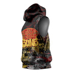 Gold Coast Suns Sleeveless Hoodie Urban Graffiti Street Art - Bold Abstract Spray Paint