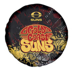 Gold Coast Suns Spare Tire Cover Urban Graffiti Street Art - Bold Abstract Spray Paint