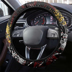 Gold Coast Suns Steering Wheel Cover Urban Graffiti Street Art - Bold Abstract Spray Paint