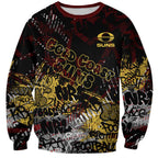 Gold Coast Suns Sweatshirt Urban Graffiti Street Art - Bold Abstract Spray Paint