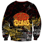 Gold Coast Suns Sweatshirt Urban Graffiti Street Art - Bold Abstract Spray Paint