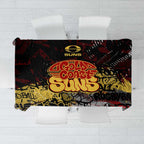 Gold Coast Suns Tablecloth Urban Graffiti Street Art - Bold Abstract Spray Paint