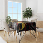 Gold Coast Suns Tablecloth Urban Graffiti Street Art - Bold Abstract Spray Paint
