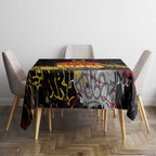 Gold Coast Suns Tablecloth Urban Graffiti Street Art - Bold Abstract Spray Paint