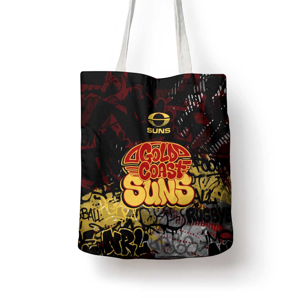 Gold Coast Suns Tote Bag Urban Graffiti Street Art - Bold Abstract Spray Paint
