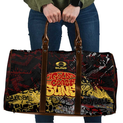 Gold Coast Suns Travel Bag Urban Graffiti Street Art - Bold Abstract Spray Paint