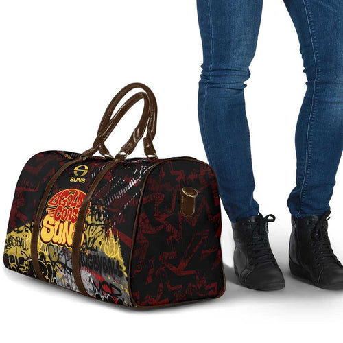 Gold Coast Suns Travel Bag Urban Graffiti Street Art - Bold Abstract Spray Paint