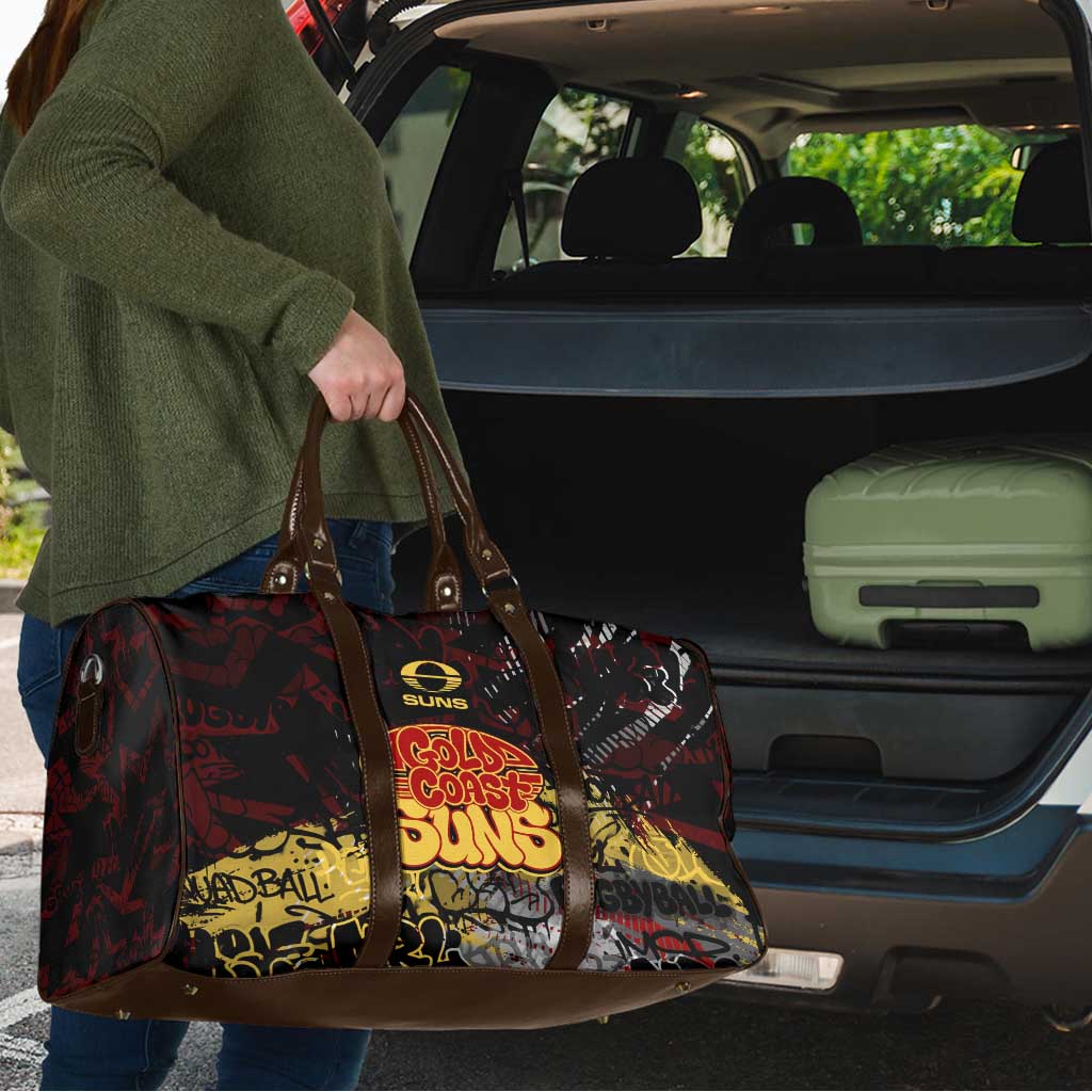 Gold Coast Suns Travel Bag Urban Graffiti Street Art - Bold Abstract Spray Paint