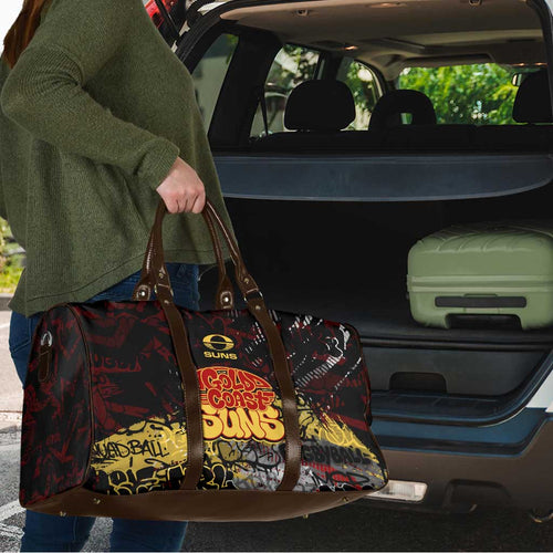 Gold Coast Suns Travel Bag Urban Graffiti Street Art - Bold Abstract Spray Paint