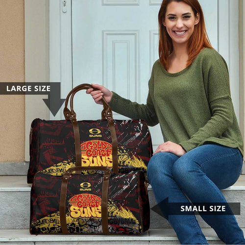 Gold Coast Suns Travel Bag Urban Graffiti Street Art - Bold Abstract Spray Paint