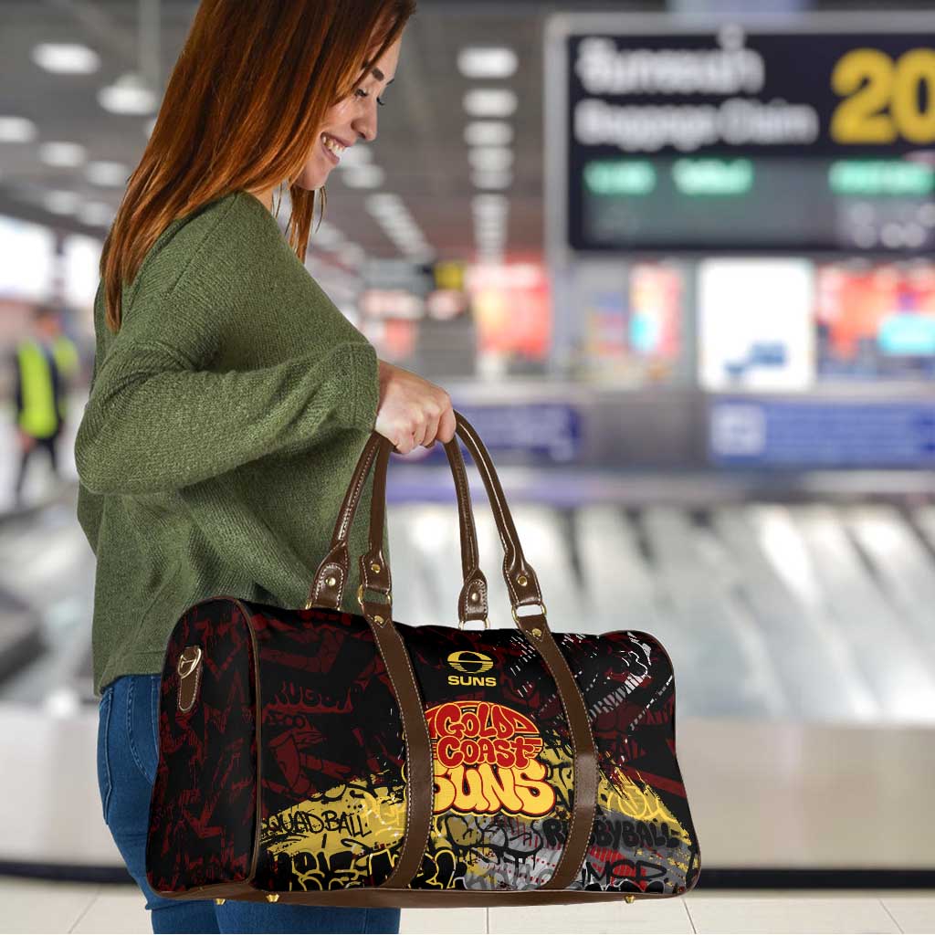Gold Coast Suns Travel Bag Urban Graffiti Street Art - Bold Abstract Spray Paint