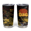 Gold Coast Suns Tumbler Cup Urban Graffiti Street Art - Bold Abstract Spray Paint