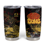 Gold Coast Suns Tumbler Cup Urban Graffiti Street Art - Bold Abstract Spray Paint