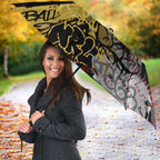 Gold Coast Suns Umbrella Urban Graffiti Street Art - Bold Abstract Spray Paint