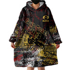 Gold Coast Suns Wearable Blanket Hoodie Urban Graffiti Street Art - Bold Abstract Spray Paint