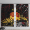 Gold Coast Suns Window Curtain Urban Graffiti Street Art - Bold Abstract Spray Paint