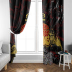 Gold Coast Suns Window Curtain Urban Graffiti Street Art - Bold Abstract Spray Paint