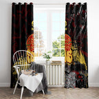 Gold Coast Suns Window Curtain Urban Graffiti Street Art - Bold Abstract Spray Paint