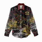 Gold Coast Suns Women Casual Shirt Urban Graffiti Street Art - Bold Abstract Spray Paint