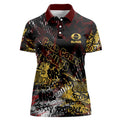 Gold Coast Suns Women Polo Shirt Urban Graffiti Street Art - Bold Abstract Spray Paint