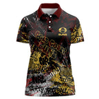 Gold Coast Suns Women Polo Shirt Urban Graffiti Street Art - Bold Abstract Spray Paint