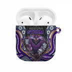 Melbourne Storm AirPods Case The Scream of Lightning Eyes - Indigenous Dot Ripping Effect