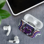 Melbourne Storm AirPods Case The Scream of Lightning Eyes - Indigenous Dot Ripping Effect