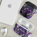 Melbourne Storm AirPods Case The Scream of Lightning Eyes - Indigenous Dot Ripping Effect