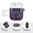 Melbourne Storm AirPods Case The Scream of Lightning Eyes - Indigenous Dot Ripping Effect