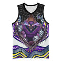 Melbourne Storm Basketball Jersey The Scream of Lightning Eyes - Indigenous Dot Ripping Effect