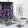 Melbourne Storm Bathroom Set The Scream of Lightning Eyes - Indigenous Dot Ripping Effect