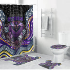 Melbourne Storm Bathroom Set The Scream of Lightning Eyes - Indigenous Dot Ripping Effect