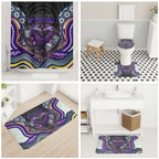 Melbourne Storm Bathroom Set The Scream of Lightning Eyes - Indigenous Dot Ripping Effect