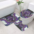 Melbourne Storm Bathroom Set The Scream of Lightning Eyes - Indigenous Dot Ripping Effect