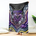 Melbourne Storm Blanket The Scream of Lightning Eyes - Indigenous Dot Ripping Effect
