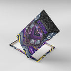 Melbourne Storm Canvas Wall Art The Scream of Lightning Eyes - Indigenous Dot Ripping Effect