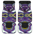 Melbourne Storm Car Mats The Scream of Lightning Eyes - Indigenous Dot Ripping Effect
