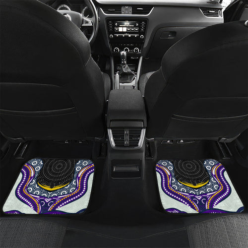 Melbourne Storm Car Mats The Scream of Lightning Eyes - Indigenous Dot Ripping Effect