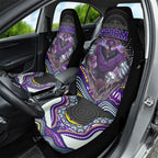 Melbourne Storm Car Seat Cover The Scream of Lightning Eyes - Indigenous Dot Ripping Effect