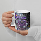 Melbourne Storm Ceramic Mug The Scream of Lightning Eyes - Indigenous Dot Ripping Effect
