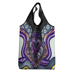 Melbourne Storm Grocery Bag The Scream of Lightning Eyes - Indigenous Dot Ripping Effect