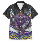 Melbourne Storm Hawaiian Shirt The Scream of Lightning Eyes - Indigenous Dot Ripping Effect