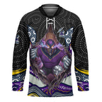 Melbourne Storm Hockey Jersey The Scream of Lightning Eyes - Indigenous Dot Ripping Effect