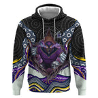 Melbourne Storm Hoodie The Scream of Lightning Eyes - Indigenous Dot Ripping Effect