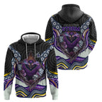 Melbourne Storm Hoodie The Scream of Lightning Eyes - Indigenous Dot Ripping Effect