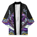 Melbourne Storm Kimono The Scream of Lightning Eyes - Indigenous Dot Ripping Effect
