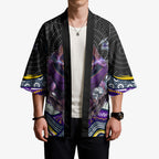 Melbourne Storm Kimono The Scream of Lightning Eyes - Indigenous Dot Ripping Effect