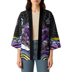 Melbourne Storm Kimono The Scream of Lightning Eyes - Indigenous Dot Ripping Effect