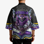 Melbourne Storm Kimono The Scream of Lightning Eyes - Indigenous Dot Ripping Effect
