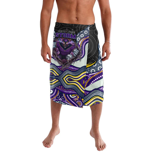 Melbourne Storm Lavalava The Scream of Lightning Eyes - Indigenous Dot Ripping Effect